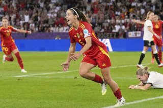 Aitana Bonmati exulte après son but KEYSTONE/AP/Alessandra Tarantino